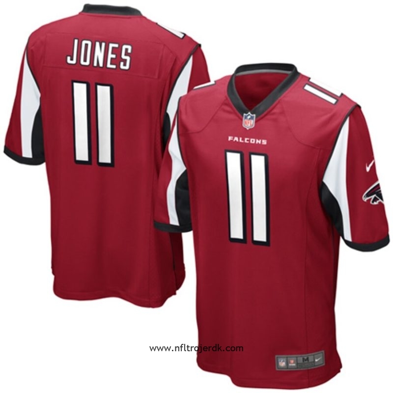 Børn Atlanta Falcons NFL Trøje Julio Jones  Rød Team Color Game